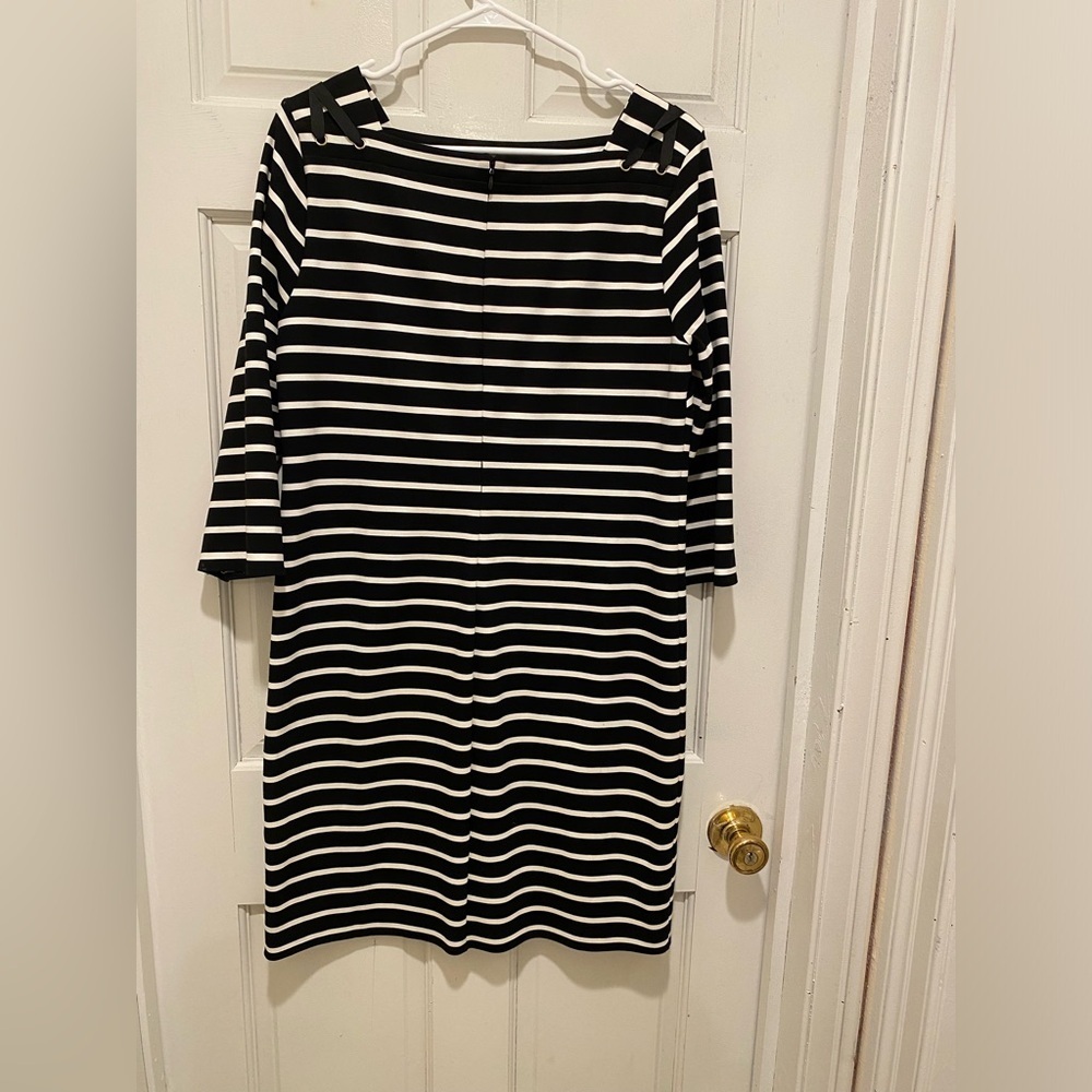 Chico’s Black and White Striped Dress - Picture 4 of 4
